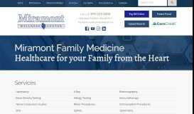 
							         Our Services - Services | Miramont Family Medicine								  
							    