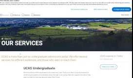 
							         Our services | Undergraduate, Postgraduate, Conservatoires ... - UCAS								  
							    