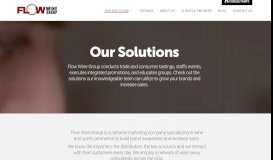 
							         Our Solutions - Flow Wine Group								  
							    