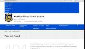 
							         Our staff - Gordon West Public School								  
							    
