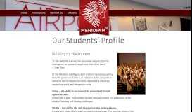 
							         Our Students' Profile | Meridian International Learning Experience								  
							    
