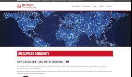 
							         Our Supplier Community - Raytheon								  
							    