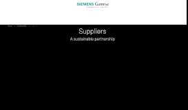 
							         Our sustainability commitment to our suppliers I Siemens Gamesa								  
							    