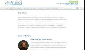 
							         Our Team - Alliance Integrative Medicine								  
							    