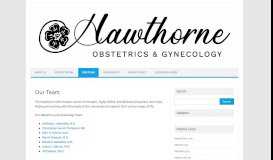 
							         Our Team – Hawthorne OB/GYN Associates								  
							    