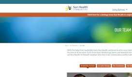 
							         Our Team - Meet The Team Behind Sun ... - Sun Health Communities								  
							    