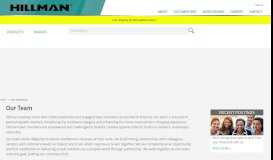 
							         Our Team Page | Hillman US Site - The Hillman Group								  
							    