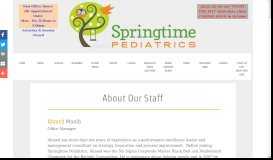 
							         Our Team - Springtime Pediatrics								  
							    