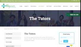 
							         Our Tutors - Ezy Math Tutoring								  
							    