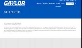 
							         Our Work | Data Industry Portfolio | Gaylor Electric Contractor								  
							    