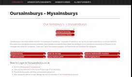 
							         Oursainsburys – Mysainsburys								  
							    