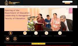 
							         OUSL Home - The Open University of Sri Lanka								  
							    