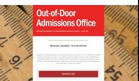 
							         Out-of-Door Admissions Office - Smore								  
							    