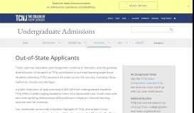 
							         Out-of-State Applicants | Undergraduate Admissions - TCNJ Admissions								  
							    
