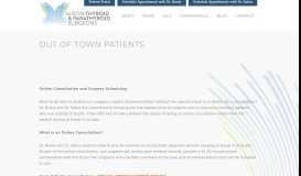 
							         Out of Town Patients - Austin Thyroid Surgeons								  
							    