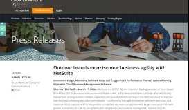 
							         Outdoor brands exercise new business agility with NetSuite								  
							    