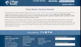 
							         Outer Banks Vacation Rentals | Village Realty								  
							    