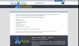 
							         Outlets - Knoxville Tickets								  
							    