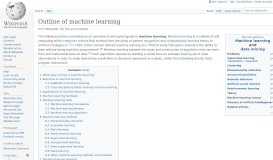 
							         Outline of machine learning - Wikipedia								  
							    