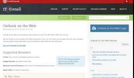 
							         Outlook on the Web | IT@Cornell								  
							    