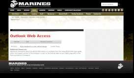 
							         Outlook Web Access - Marine Corps Air Ground Combat Center								  
							    