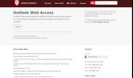 
							         Outlook Web Access | University Information ... - IU UITS								  
							    