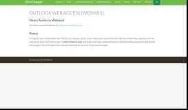 
							         Outlook Web Access (Webmail) | CCV IT Support								  
							    