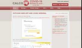
							         Outlook Web App and using Webmail - Calco UK								  
							    