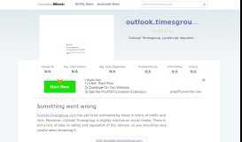 
							         Outlook.timesgroup.com website. Something went wrong.								  
							    