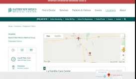 
							         Outpatient Clinics - Eastern New Mexico Medical Center								  
							    