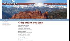 
							         Outpatient Imaging | Pikes Peak Nephrology								  
							    