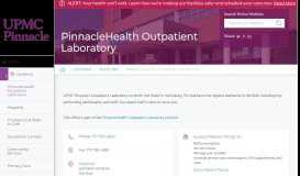 
							         Outpatient Lab Services in Harrisburg, PA | PinnacleHealth								  
							    
