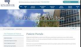 
							         Outpatient Patient Portal | Kingsbrook Jewish								  
							    