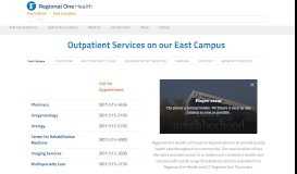 
							         Outpatient Services on our East Campus - Regional One Health ...								  
							    