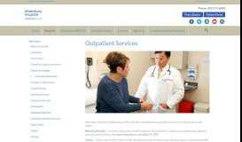 
							         Outpatient Services - Waterbury Hospital								  
							    