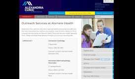 
							         Outreach Services - Alexandria Clinic - Alomere Health								  
							    