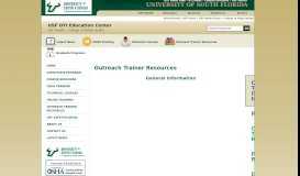 
							         Outreach Trainer Resources - USF OSHA Training Institute Education ...								  
							    