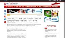 
							         Over 35,000 Konami accounts feared compromised in brute-force ...								  
							    