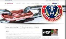 
							         Overnewton Old Collegians Association - OACC								  
							    