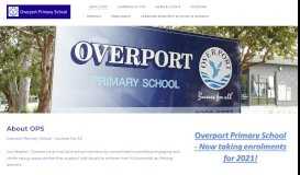 
							         Overport Primary School								  
							    