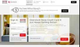
							         Overstock Store Credit Card - Manage your account - Comenity								  
							    