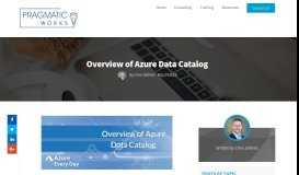 
							         Overview of Azure Data Catalog - Pragmatic Works' blog								  
							    