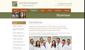 
							         Overview - South Hills Orthopaedic Surgery Associates								  
							    