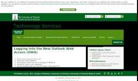
							         OWA - Larner College of Medicine - University of Vermont								  
							    