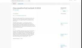 
							         Owa weatherford outlook 0 2019 | limopatshal								  
							    
