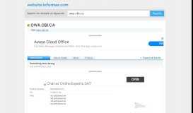 
							         owa.cbi.ca at Website Informer. Outlook. Visit Owa Cbi.								  
							    