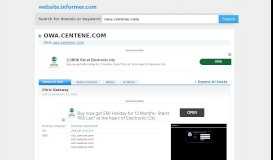 
							         owa.centene.com at WI. Netscaler Gateway - Website Informer								  
							    