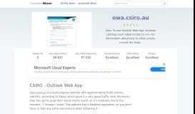 
							         Owa.csiro.au website. CSIRO - Outlook Web App.								  
							    