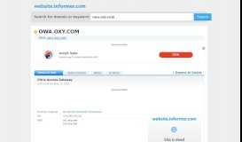 
							         owa.oxy.com at WI. Citrix Access Gateway - Website Informer								  
							    