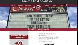 
							         Owasso Ram Academy								  
							    